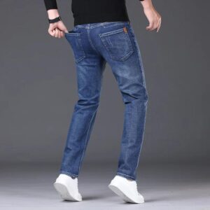 Men's Business Casual Straight Fit Stretch Jeans
