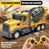 Kids RC Construction Dump Truck – 2.4G Remote Control Engineering Vehicle with LED Lights