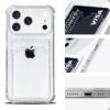 Clear Wallet Case for iPhone 17 Pro Max – Shockproof TPU Cover with Card Holder