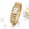 Kingsky Elegant Crystal Studded Ladies Watch – Gold Stainless Steel Bracelet