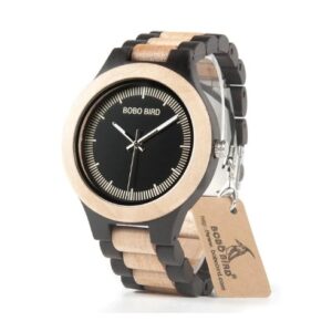Men’s Timeless Wooden Quartz Watch by BOBO BIRD Modern and Stylish