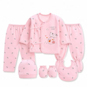Newborn Baby 5 Piece Cotton Clothing Gift Set