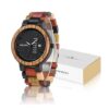 Handcrafted Colorful Wood Watch by BOBO BIRD Week and Date Features