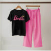 Ladies Cotton Printed Track Suit – Round Neck Activewear Outfit