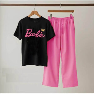 Ladies Cotton Printed Track Suit – Round Neck Activewear Outfit