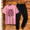 Women's Cotton Printed Tracksuit – 2 Piece Casual, Gym and Lounge Wear Set