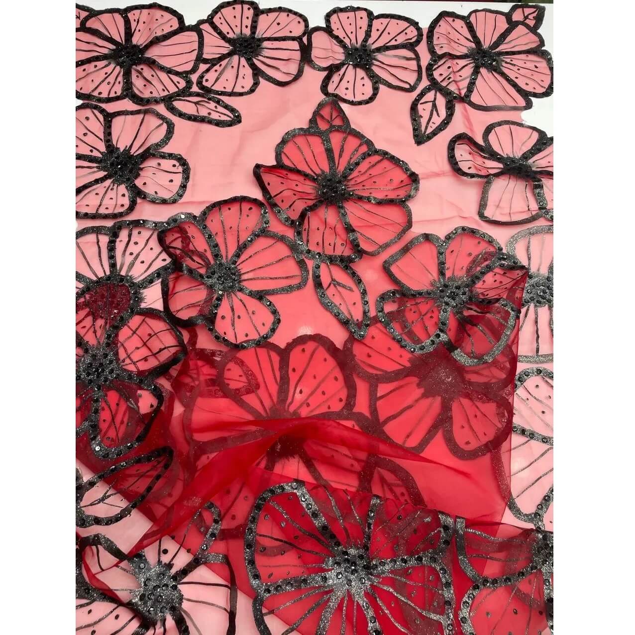 organza Dupatta Red1 (1)