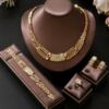 Women's Sparkling Alloy Diamond Jewelry Set Elegant 4-Piece Wedding Accessories