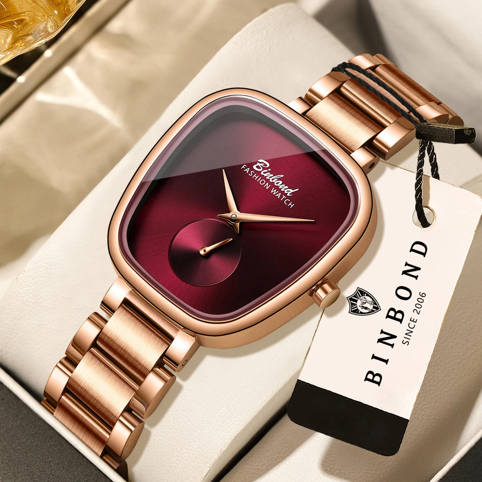 BINBOND Women’s Luxury Quartz Watch – Luminous Waterproof Stainless Steel BINBOND Women’s Luxury Quartz Watch – Luminous Waterproof Stainless Steel