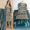 Green Lawn Embroidered Gown Suit – Women's 3 Piece Printed Trouser & Dupatta