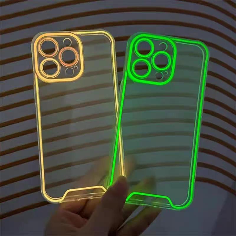 Glow in the Dark Soft TPU Clear Case with Camera Protection for iPhone Glow in the Dark Soft TPU Clear Case with Camera Protection for iPhone