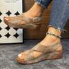 Women's Plus Size Wedge Sandals Comfortable Casual Walking Shoes