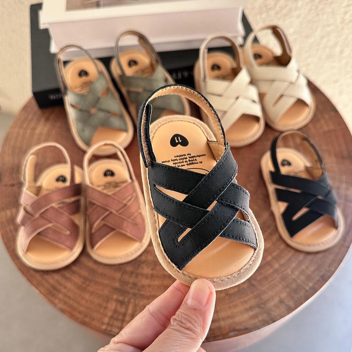 Baby First Walker Sandals – Soft Sole Summer Flats for Boys and Girls Baby First Walker Sandals – Soft Sole Summer Flats for Boys and Girls