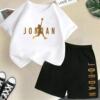 Children’s Printed Sports T-Shirt and Shorts Set