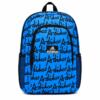 Urban Blue PU Leather Backpack Stylish Everyday Travel and School Bag