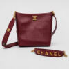 Elegant Burgundy Crossbody Handbag for Women – Crocodile Pattern Leather Purse