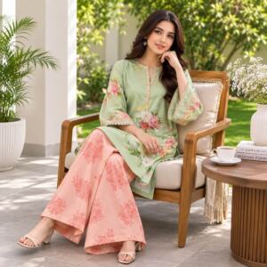 Maya Ali AirJet Digital Printed Lawn Shirt and Trouser Premium Unstitched Summer Suit