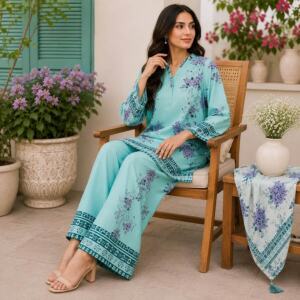 Maya Ali Lawn Luxury Prints AirJet Digital Printed 2 Piece Unstitched Suit