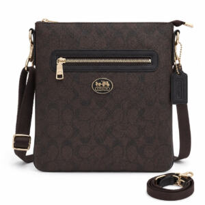 Women’s Brown PU Leather Crossbody Bag for Everyday Use