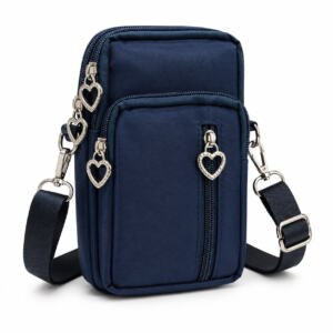Women's Nylon Crossbody Bag Multi Pocket Adjustable Shoulder Purse
